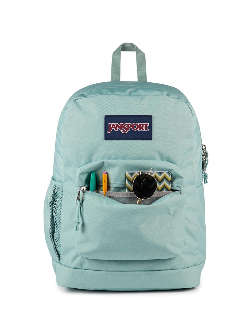 *NWT* JanSport Cross Town Plus Backpack-Aqua Mint - Picture 5 of 8